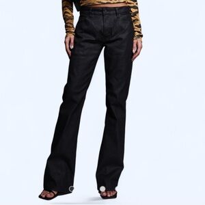 women’s ASOS wax coated leather pant size 28